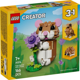 Blocks Creator 31376 Cute Hamster with a Flower