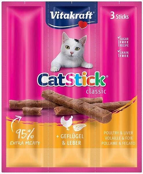 VITAKRAFT CatStick Mini linnulihaga ja maksaga - kassi maius - 3 tk