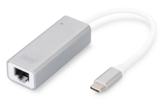 Digitus USB Type C 3.0 Gigabit Ethernet adapter 10/100/1000 Mbps DN-3024 USB Type-C kuni RJ45