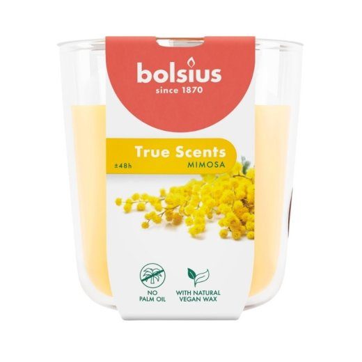 Bolsius True Scents lõhnaküünal 97x85mm Mimosa