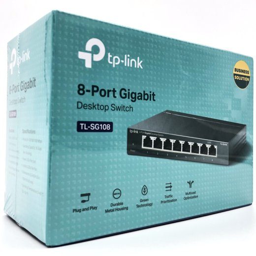 TP-Link TL-SG108 8-Port Metal Gigabit Switch