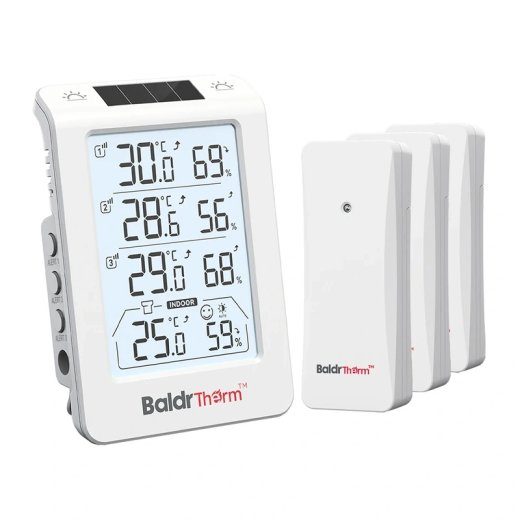 BALDRTHERM B0598 3-kanaliline termohügroomeeter automaatse taustvalgusega