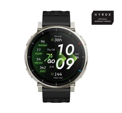 Amazfit Active 3 smartwatch - 1.32 inch (3.35 cm) AMOLED 466×466 px, GPS, 365 mAh, silicone strap