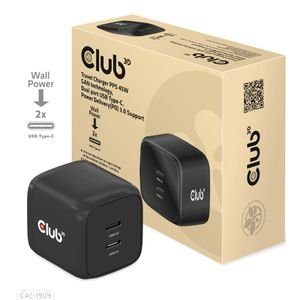 Club 3D CAC-1909EU 45Watt GaN Võimsusadapter