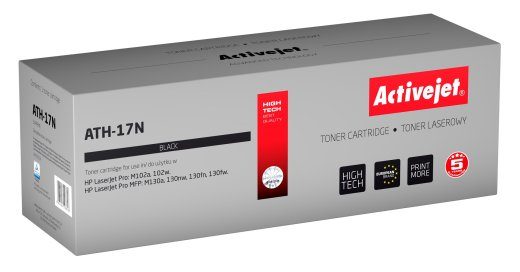 Activejet ATH-17N toner (asendus HP 17A CF217A jaoks; Supreme; 1600 lehte; must)