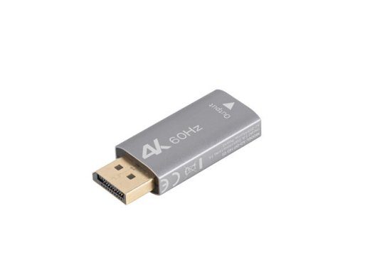 Lanberg Displayport (V) į HDMI (M) adapteris 4K, Sidabrinis AD-DP-HD-01