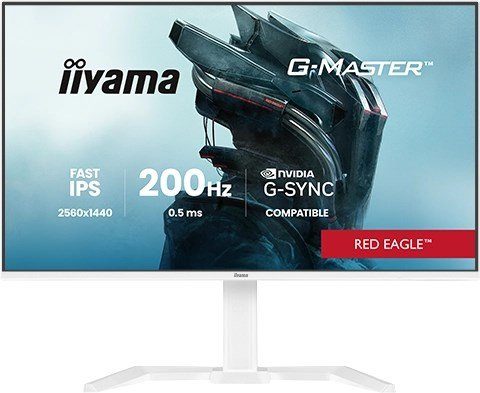 iiyama G-MASTER GB2771QSU-W1 arvutimonitor 68.6 cm (27") 2560 x 1440 pikslit Wide Quad HD valge