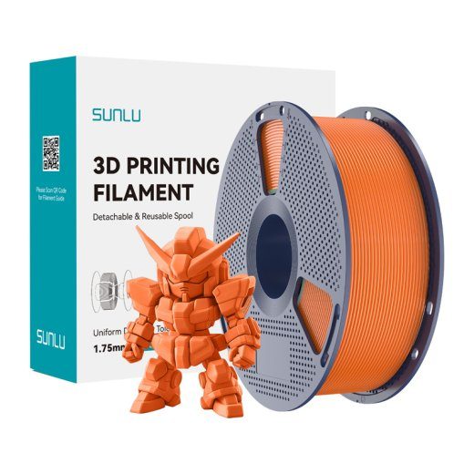 Sunlu PLA+ 2.0 filament (päikesepunane oranž)