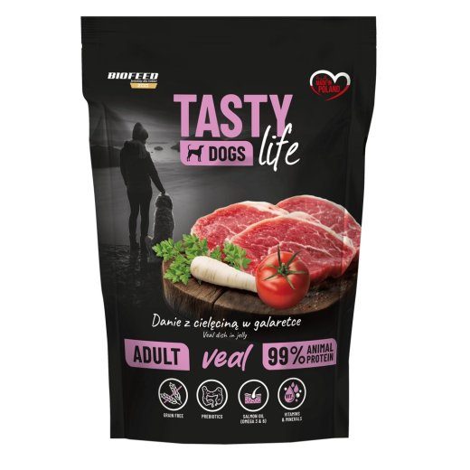 BIOFEED Tasty Dogs Life Veal - märg koeratoit - 150g