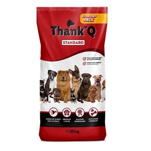 THANK'Q Standard Veiseliha - kuiv koera toit - 20kg