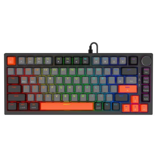 Savio ASTRAL BLACK JADE 3 värvi mänguklaviatuur USB QWERTY US International