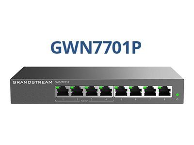 Grandstream GWN7701P 8-portiline Gigabit Ethernet lüliti