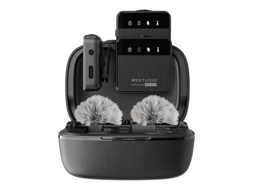 Easypix MyStudio Juhtmevaba MIC DUO Juhtmevaba Mikrofonisüsteem -38dB Must