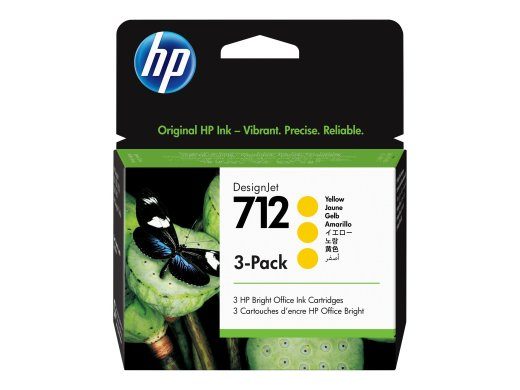 HP 712 kollane tint 3ED79A