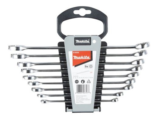 Makita 9-tüklise avatud otsa mutrivõtmete komplekt
