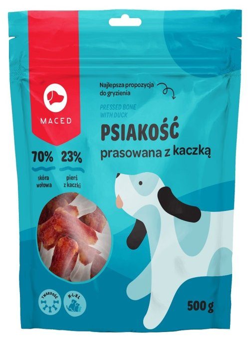 MACED Pressitud luu hanega - koera närimisvahend - 500g
