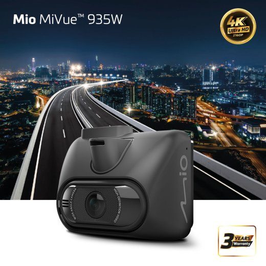 Mio MiVue 935W GPS Wi-Fi Dash Cam Audio recorder