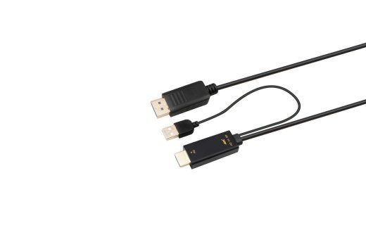 HDMI į DisplayPort konvertavimo kabelis, konvertuoja HDMI į DP, 3