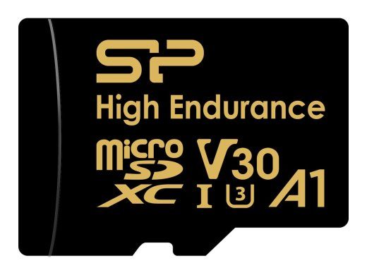 Silicon Power Flash mälukaar Golden Series High Endurance 64 Flash mäluklass A1, V30, UHS-I U3 microSDXC