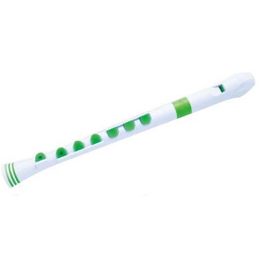 NUVO Recorder+ sopraanflööt, valge ja roheline