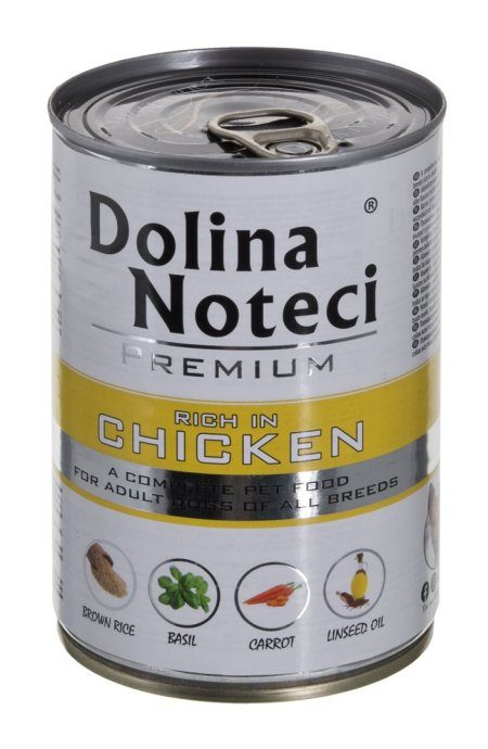 DOLINA NOTECI Premium rikas kanaga - märg koerasööt - 400 g