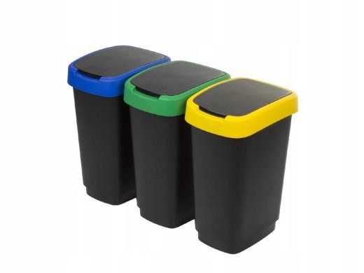ROTHO Twist - prügikast - 3 x 25l