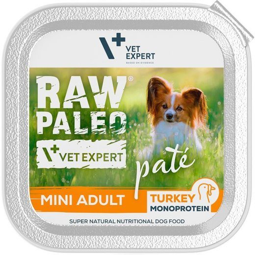 VETEXPERT Raw Paleo Pate Mini Adult Veis - märg koeratoit - 150 g