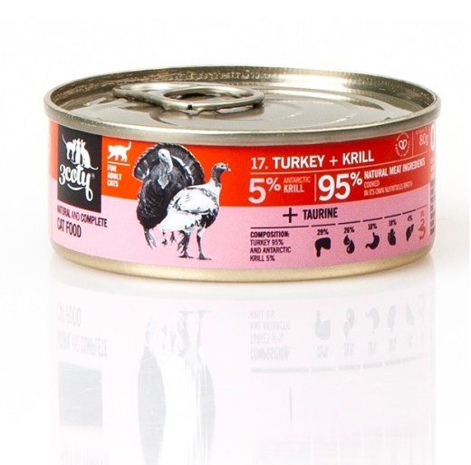 3COTY Kalkun koos krilliiga - märgkassitoit - 80g