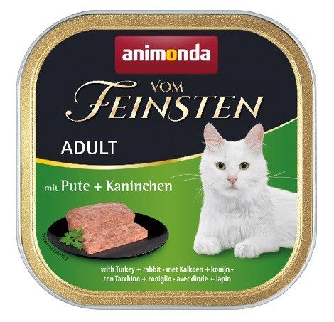 ANIMONDA Vom Feinsten Adult Turkey and rabbit - wet cat food - 100g
