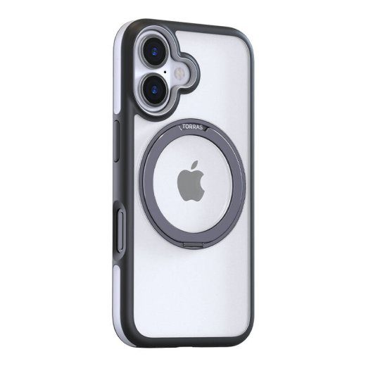 Torras Ostand R Fusion ümbris iPhone 16 jaoks (must)
