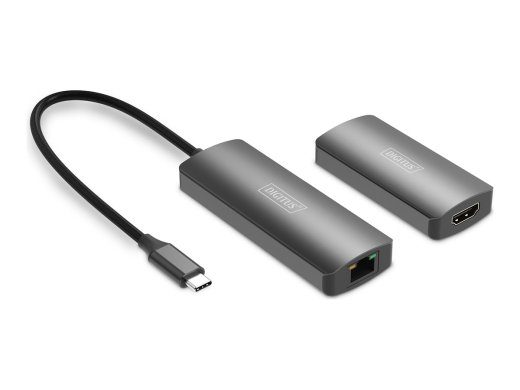 Digitus 4K Video Extender (USB-C - HDMI), 30 m DS-55343 Must
