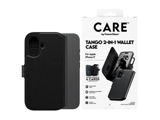 CARE by PanzerGlass Tango Kaitluskate Veegitud Nahk Apple iPhone 17
