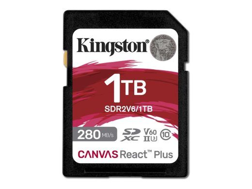 Kingston Canvas React Plus SDXC UHS-II 1TB mälukaart, 280MB/s