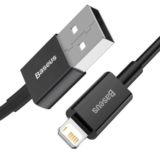 Baseus CALYS-C01 Superior kiirlaadimise andmekaabel USB-Lightning 2.4A 2m / must