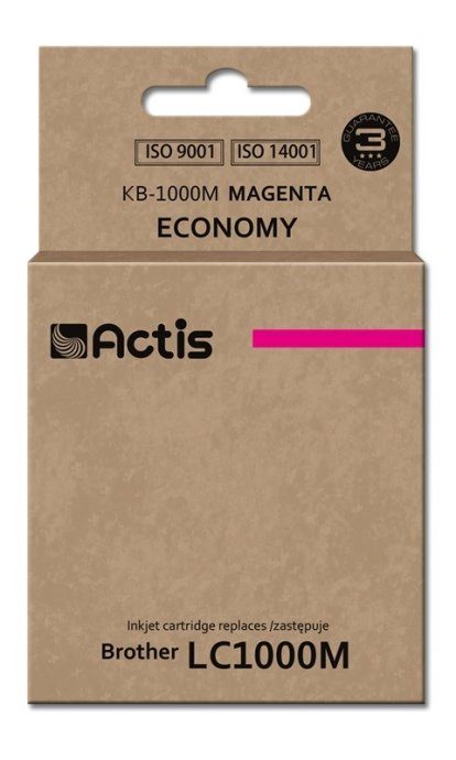 Actis KB-1000M tindid (asendus Brother LC1000M/LC970M jaoks; Standardne; 36 ml; magenta)