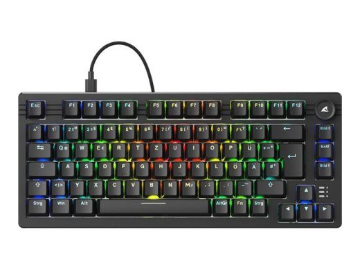 Sharkoon Skiller SGK25 mehaaniline RGB klaviatuur kaabliga saksa keeles