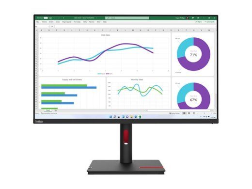 Lenovo ThinkVision T32h-30 31.5 IPS 2K (2560 x 1440) HDMI DisplayPort USB-C 60Hz monitorius
