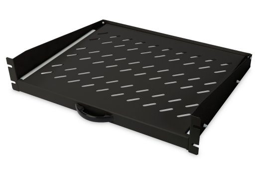 Digitus Laiendatav riiul eesmiseks fikseeritud paigaldamiseks 483 mm (19") profiilraamidele DN-19-TRAY-2-450-SW