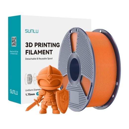 Sunlu PLA+ filament (päikesepunane oranž)