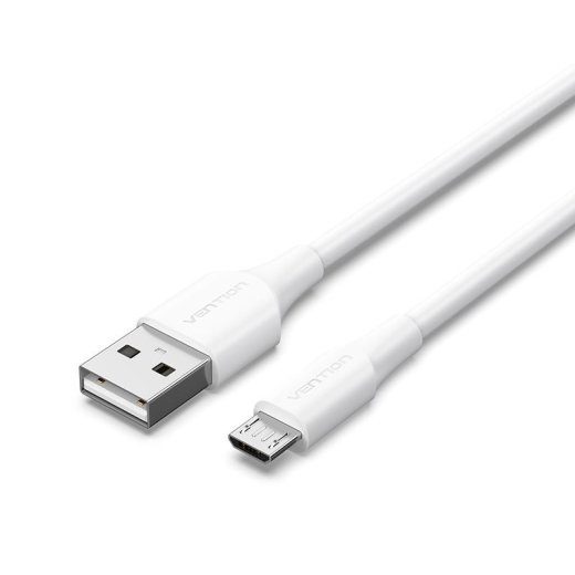 KAABEL USB2.0 KUNI MICRO-B/1M VALGE CTIWF VENTION