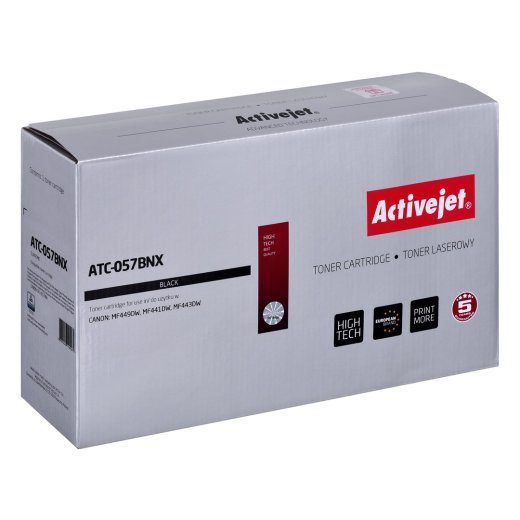 Activejet ATC-057BNX Toner (asendus Canon CRG-057HBK; CRG-057H jaoks; Supreme; 10000 lehte; must) KOOLDEGA