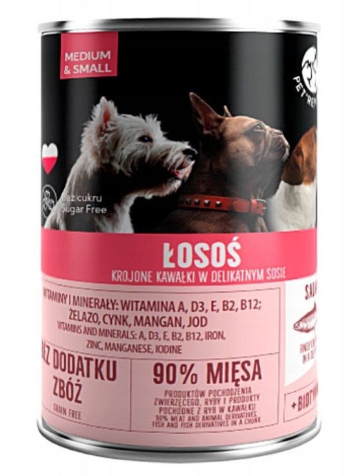 PET REPUBLIC Täiskasvanud keskmise suurusega & väikese mängulinnudega - niiske koeratoit - 400g