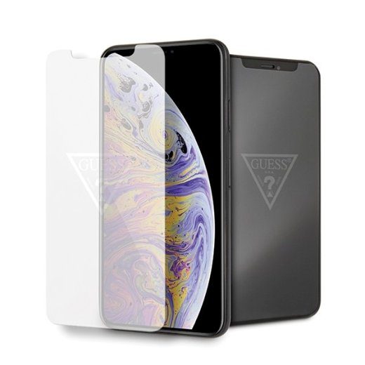 Guess kaitseklaas GUTGMI65TR iPhone Xs Max jaoks Invisible Logo