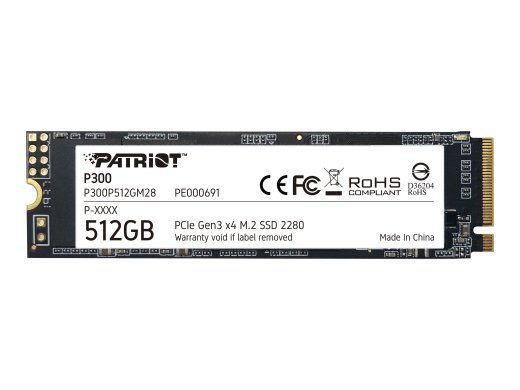 Patriot P300 512GB M.2 PCI Express 3.0 x4 NVMe SSD