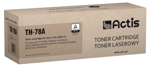 Actis TH-78A toneras (HP 78A CE278A, Canon CRG-728 pakeitimas; Standartas; 2100 puslapių; juodas)