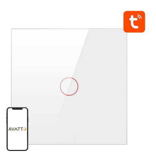 Nutikas lüliti ZigBee Avatto ZTS02--W1 1 tee TUYA (valge)