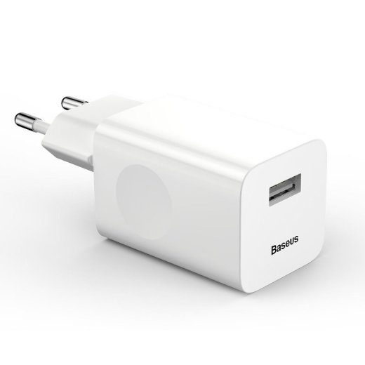 Mains Charger Baseus Charging Quick Charger USB 3.0 - valge