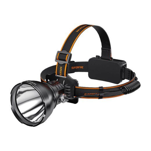Superfire HL60 peavalgustus-taskulamp - 2300 lm, 4 režiimi, 330 m, 36W LED
