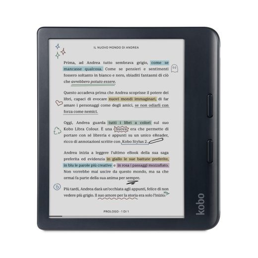 Rakuten Kobo Libra Colour Wi-Fi Puuteekraaniga E-lugeja, 32 GB, Must