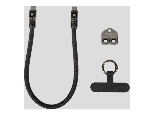 Langberg USB 2.0 kuni USB Type-C kaabel 30cm must